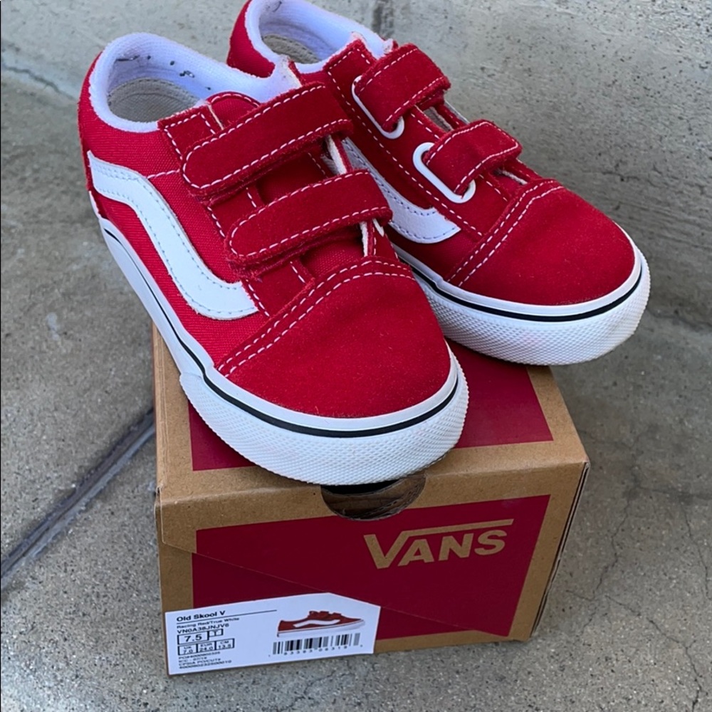Vans old skool v red